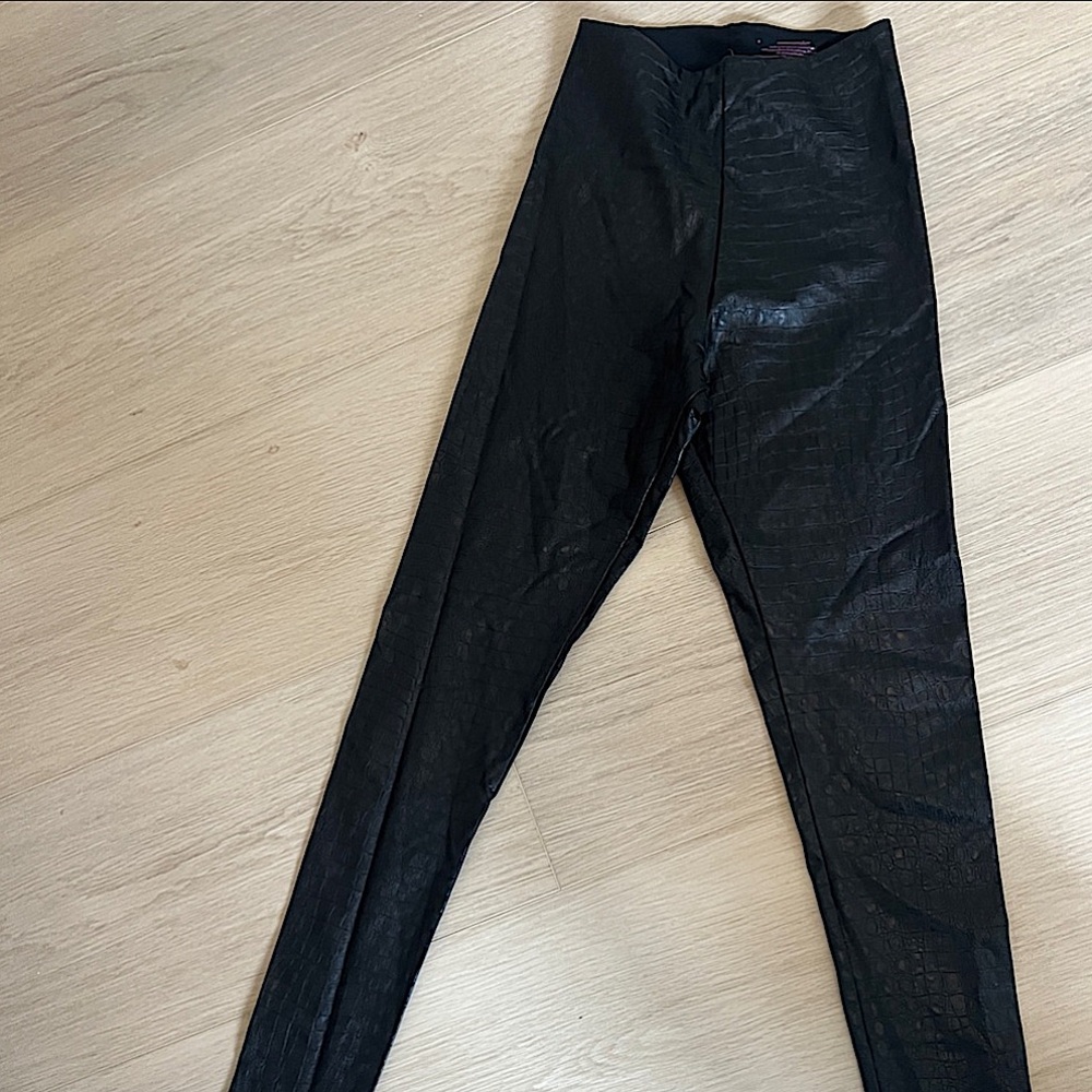 Commando black faux leather legging